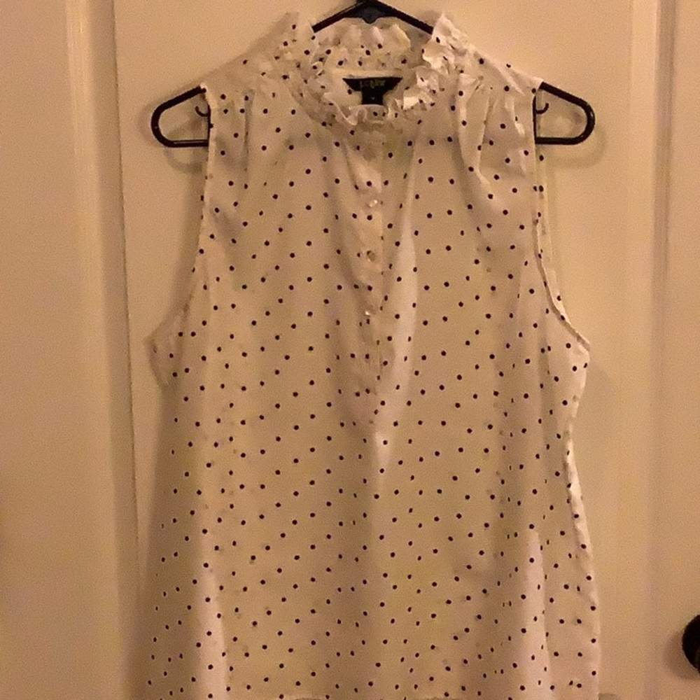 J crew ruffled top